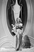 Ginger Rogers in Shall We Dance Metallic Gown Posing in Front of Wall 24x18 Post - £19.77 GBP