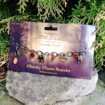 The Twilight Saga New Moon Feather Circle Chunky Charm Bracelet by NECA - $26.00