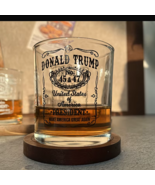 Donald Trump Whiskey Label 100% MAGA 10.5 oz Whiskey Glass Free Shipping... - £19.11 GBP