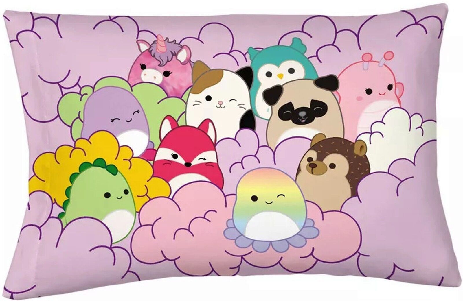 Primary image for Squishmallows Pillowcase measures 20 x 30 inches