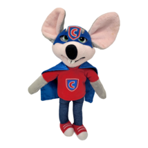 Chuck E Cheese Super Hero Plush with Cape &amp; Mask 2014 Limited Edition 11&quot; - £10.43 GBP