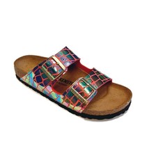 Birkenstock Arizona BS Sandals Womens Size 8 - 8.5 NARROW Gator Gleam Ra... - £104.33 GBP