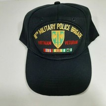 18th Military Police Brigade Vietnam Veteran Men&#39;s Patch Cap Hat Black - £11.86 GBP
