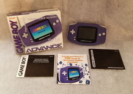 Nintendo Game Boy Advance GBA Handheld Console - Indigo - CIB - Fully Tested - £119.86 GBP