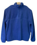 VINTAGE Russell Men’s Large Royal Blue Pullover Therma Power Fleece 1/4 Zip - $13.97