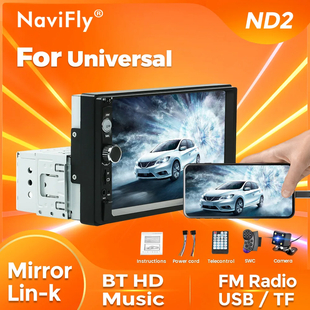 ND2 7inch MP3/MP5 Car Multimedia Radio Video Player For Universal autoradio - £37.35 GBP+