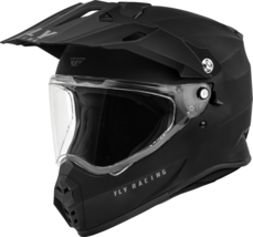 FLY RACING Trekker Solid Helmet, Matte Black, Medium - $189.95