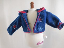 American Girl Doll MOLLY&#39;S Red &amp; Blue Snowflake Skating Jacket Retired - £11.84 GBP