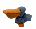 Vintage Plush Ty Beanie Baby Scoop the Pelican Blue Orange Beanbag Stuff... - £8.69 GBP