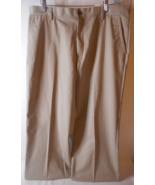 Dockers Dress Pants Mens W36xL30 Khaki Flat Front Classic Fit Straight L... - £19.65 GBP