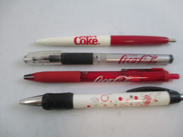 Coca-Cola Vintage and NOS Pens Set of 4 AS IS Diet Coke Bubble Red Coke - £4.35 GBP