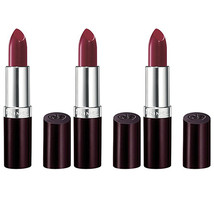 Pack of (3) New Rimmel Lasting Finish Lipstick 124 Bordeaux, 0.14 Ounces - £23.43 GBP