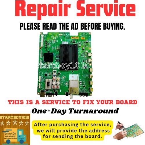 REPAIR SERVICE FOR LG 55LW5700-UE MAIN BOARD EBT61410207 EBR72816704 - $70.11