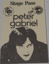 PETER GABRIEL Original STAGE PASS CPI 1978 Toronto + 2 Ticket Stubs 83 C... - $39.50