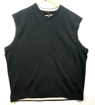 Vintage Nike Golf Vest Black Knit V-Neck Pullover Sweatshirt Material Me... - $360.76 MXN
