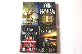 Lot of 4 hardcovers JOHN GRISHAM: Client, Confession, Innocent man, Testament - £8.75 GBP