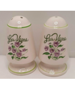 Las Vegas Souvenir Ceramic Salt and Pepper Shaker Set Made in Korea Vintage - £5.81 GBP