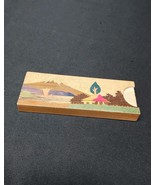 Occupied Japan Magic Disappearing Coin Trick Box Handmade &amp; Hand Painted - $18.49