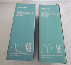 Set of Two MPow Soft Foam Earplugs 60/120 Pairs  - #HP133A - £14.81 GBP