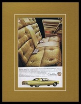 1968 Cadillac Fleetwood Brougham Framed 11x14 ORIGINAL Vintage Advertisement - £35.03 GBP