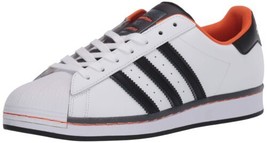 adidas Originals mens Superstar, White/Black/Orange FV8271 - $65.00