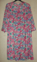 Excellent Vtg Womens Sears Pretty Floral Knit Robe / Duster Size 2X Made In Usa - £29.35 GBP