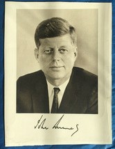 John F Kennedy Photo 5.5x7 Card Stock JFK Black and White No COA - $124.99