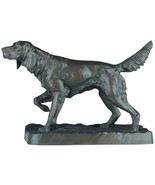 Sculpture TRADITIONAL Lodge In All His Prowess English Setter Dog Ebony ... - £266.76 GBP
