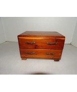 Nice Vintage Salesman Sample Child&#39;s Doll 2 Drawer Cedar Chest of Drawers - £39.20 GBP