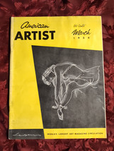 American Artist March 1954 Ebbe Sadolin Martin Jackson John Foster - £6.19 GBP