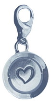 NWT Carolee G2957  "Love Word Play" Silver Tone Spinner Charm - £9.64 GBP