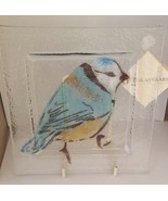 D &amp; J Glassware -Blue Tit Plate  - Size 15 cm x 15 cm - $22.15