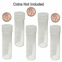 Round Penny Coin Tubes 19mm by BCW 5 pack - £6.27 GBP