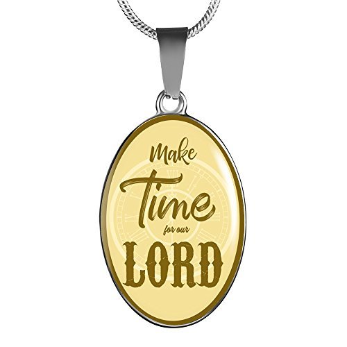 Express Your Love Gifts Make Time for Our Lord Handmade Stainless Steel-Silver T