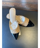 The Drop Women&#39;s Paulina Pointed-Toe Two-Tone Mule Praline Quilted Size 8.5 - $33.94 CAD