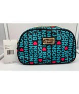 Betsey Johnson Black Signature Logo Loaf Dome Cosmetic Makeup Bag BM14855 - $40.73 CAD