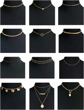12pcs Chain Gold Bead Necklace - £27.17 GBP
