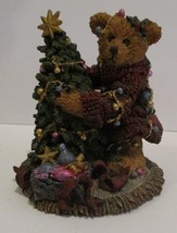 Boyds Bearstone Elliot &amp; The Tree 1994 3&quot; Tall - $12.61