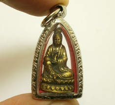 Guanyin Quanim Guan yin Quan im Chinese brass pendant amulet goddess of mercy Av - £32.02 GBP