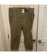 Torrid Women’s Crop Size 22 Military  Ankle Pants Sage Green Stretch New - $24.99