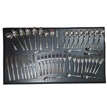 Rogers Stainless by Oneida Service for 8 Silverware Set with Serving Pieces - $145.99