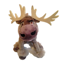 Disney Frozen Sven Reindeer Plush Just Play 8&quot; Stuffed Animal Toy Gray Moose Elk - £7.20 GBP