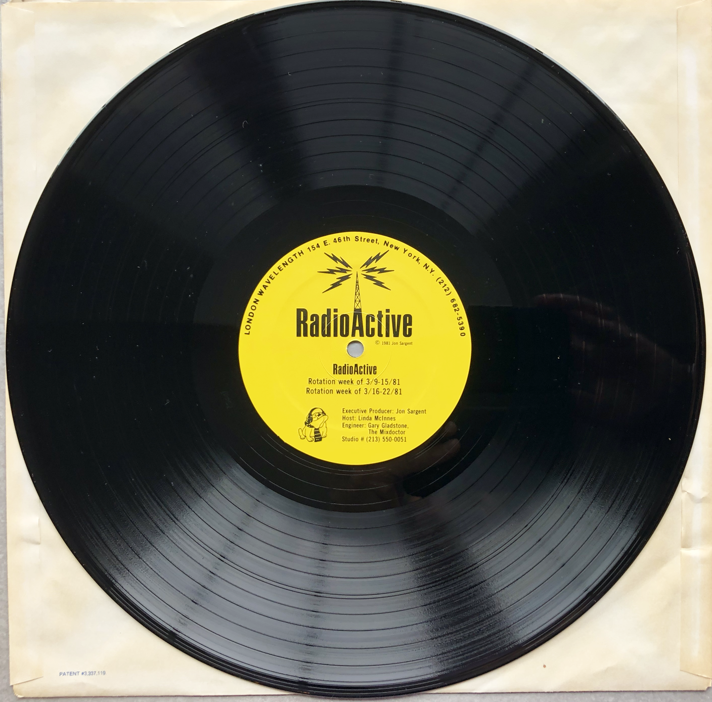 Beatles George Harrison RadioActive London Wavelength Radio Program 1981 LP - $40.00