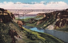 Twin Falls Jerome Bridge Idaho ID Postcard Snake River N09 - £2.33 GBP
