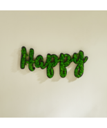 HAPPY Letter Art Moss Wall Decor - £91.08 GBP