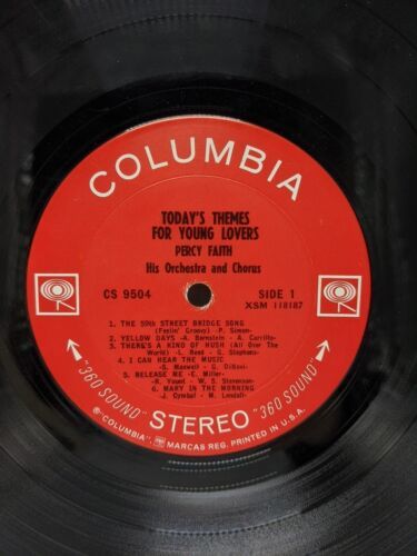 Primary image for Today's Themes For Young Lovers Percy Faith His Orchestra And Chorus Record 