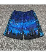 Grassroots California Athletic Shorts Men 35 Blue Elastic Waistband Outdoor - $527.87 MXN