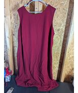 Studio 1 Red Polyester Blend Size 24W Sleeveless Dress - $24.75