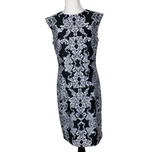 R&amp;K Women&#39;s Black &amp; White Sleeveless Dress Size 8 career Workwear Shift ... - $152.22 MXN
