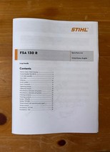 FSA 130R FSA130 R 130 Stihl Battery Trimmer Part Illustrated Diagram Lis... - $13.61